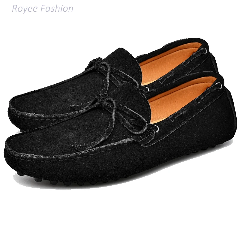 2022 Moccasins Men Moccasins Womens Casual Loafers Slip On Ballet Genuine Leather Boat Shoes Female Shoes Couple Shoes Size38-49