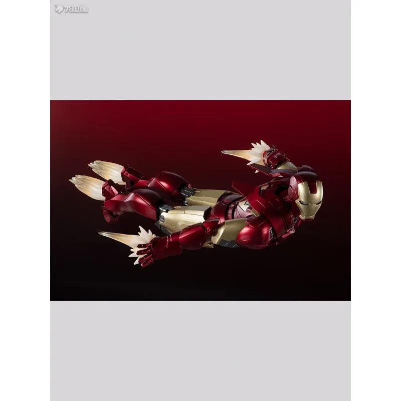 반다이 정품 S.H. Figuarts 시리즈 이동식 장난감 Iron Man Mk6 THE INFINITY SAGA 완제품 이동식 모델 수집품