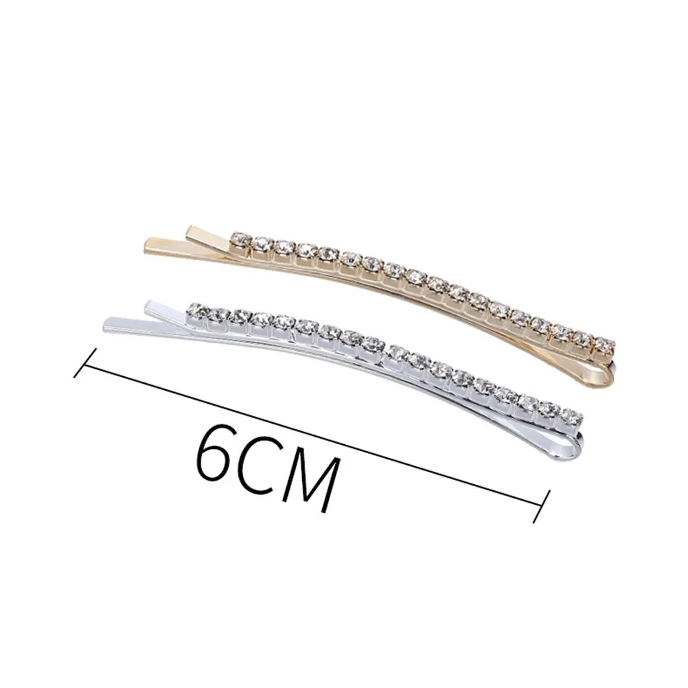 

10pcs Crystal Hair Clips Rhinestone Bang Clips for Women Durable Material Easy Travel Outing Hair Accessories Gift Idea Water