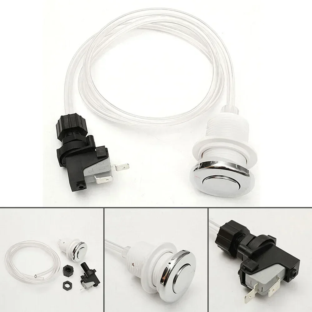 On/Off Push Button Switch Jetted  Jet Bath Spa Hose Air Pool ABS PVC Stainless Steel For Swimming Pools And Spas Fixture