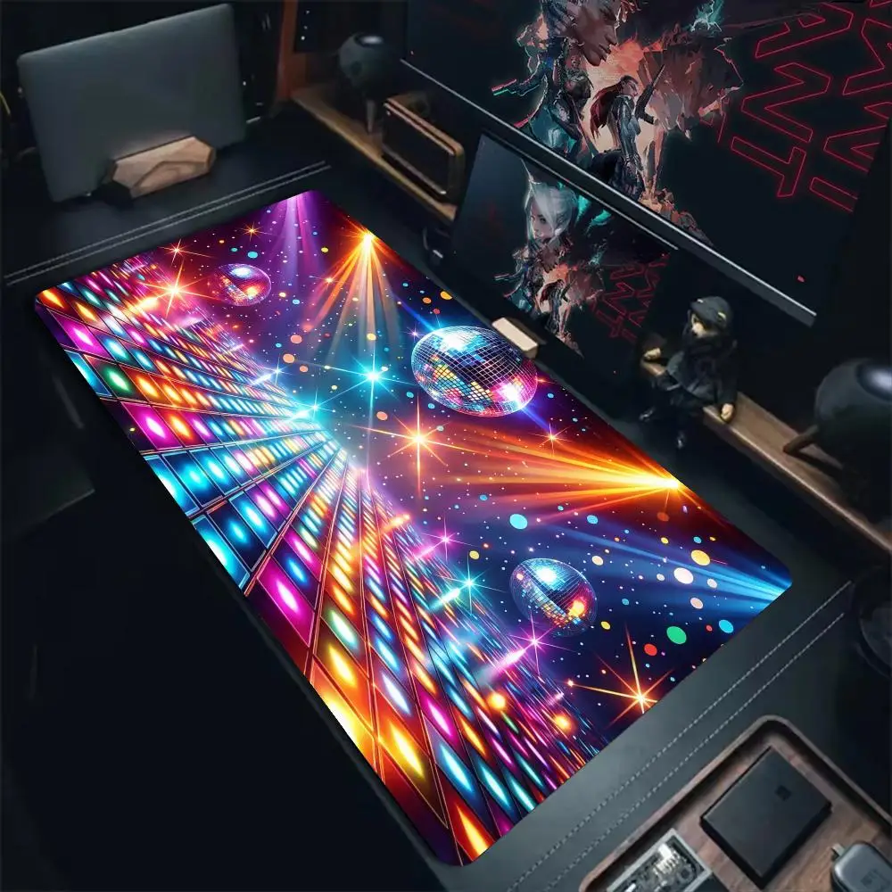 Retro dynamic stage Mouse Pad Desk Mat Large Computer Office Carpet XXL Mousepad Gamer Gaming PC Accessories Keyboard Rug