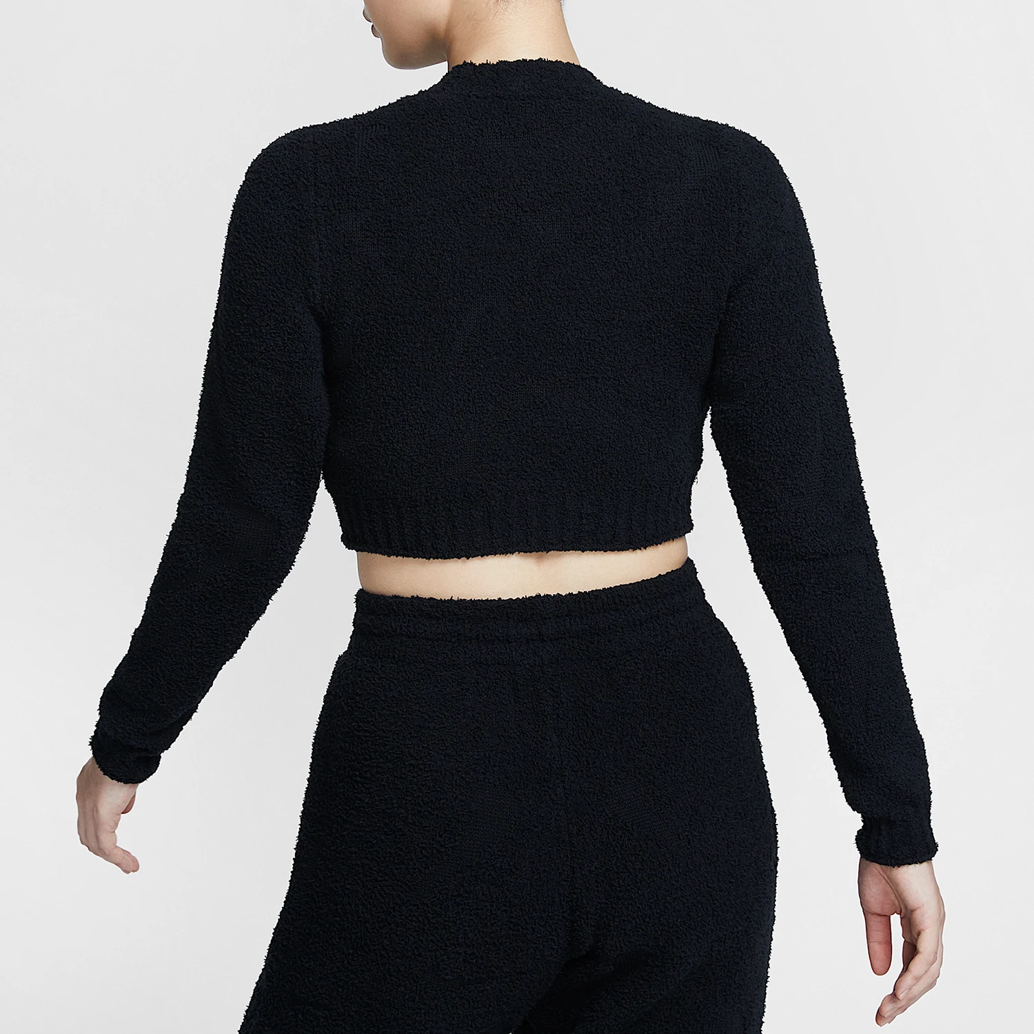 Nike genuine new women's tight fitting short sleeved knitted sweatshirt FZ1717-010