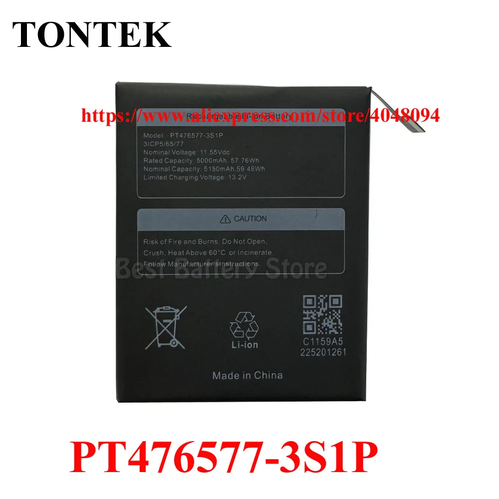 Upgrade 5000mAh PT476577-3S1P Battery For Ayaneo Aya 2 GEEK, GEEK 1S, Ayaneo 2, 2s, Ayaneo 3  Gaming Handheld Series
