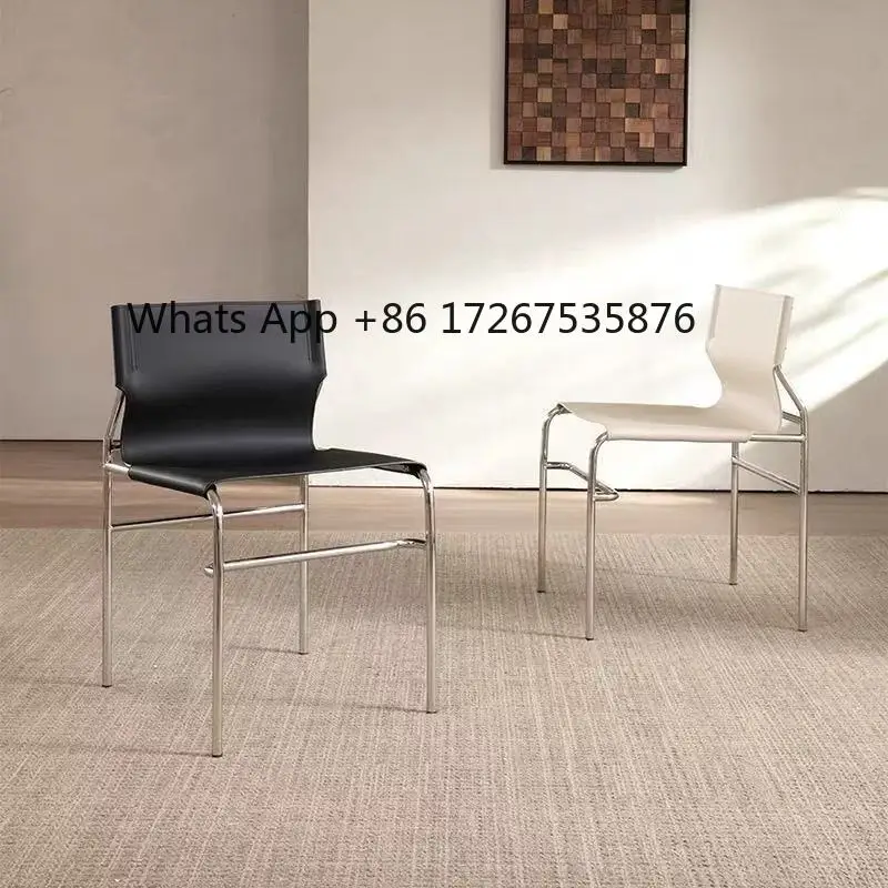 

Saddle leather dining chair home design minimalist chair dining chair stool