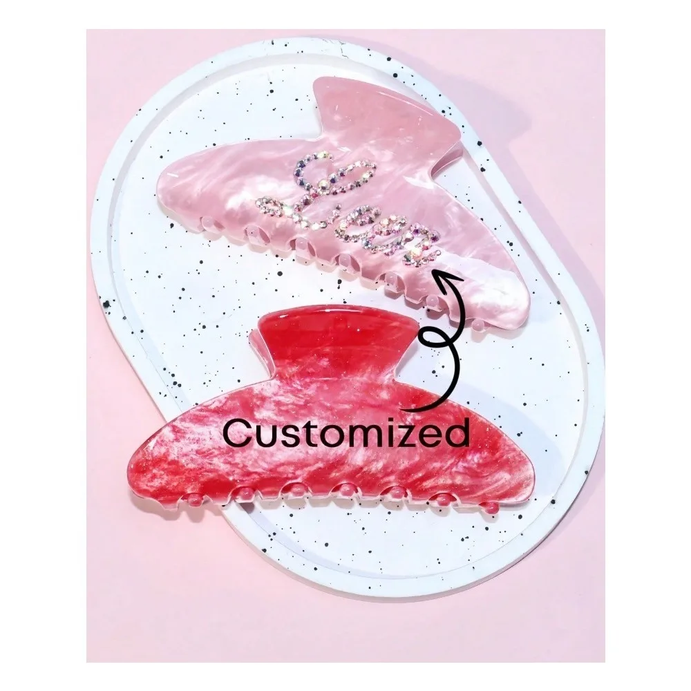 

Customized Handmade Crystal Rhinestone Cloud Design Acrylic Hair Clip, Korean Fashion Accessory, Elevated Hair Claw For Updo, Colorful, Cute, Kawaii, For Teacher, For Teenagers, Junior High School Students, College Students, Y2K Aesthetic