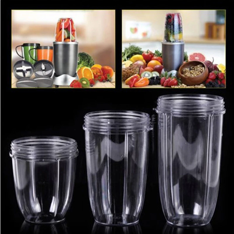 Image of 1 Stück 18OZ 24OZ 32OZ Entsafter-Becher, transparenter Ersatz für NutriBullet Nutri Bullet Entsafter