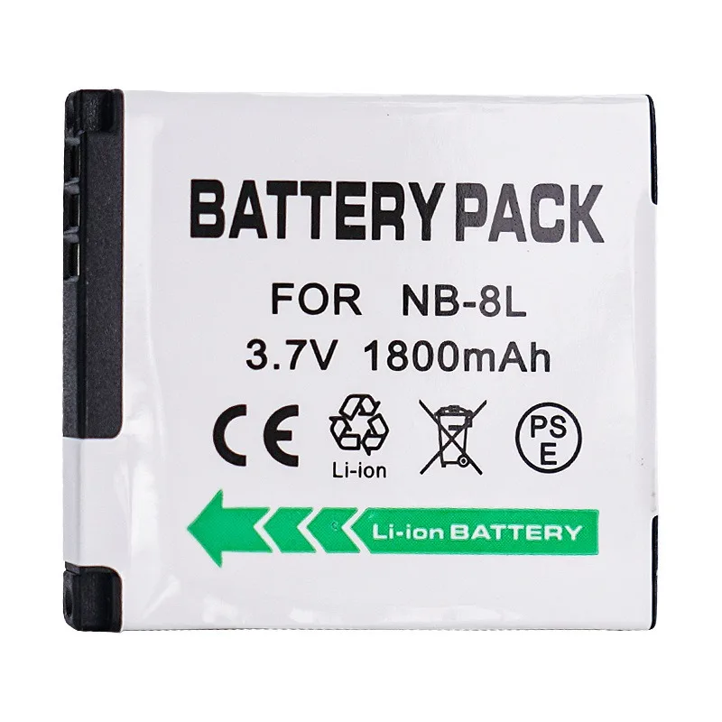1800mAh NB-8L Battery for Canon Powershot A3100 IS A3300 IS PC1589 PC1474 PC1585 PC1475 A1590, High Capacity Replacement