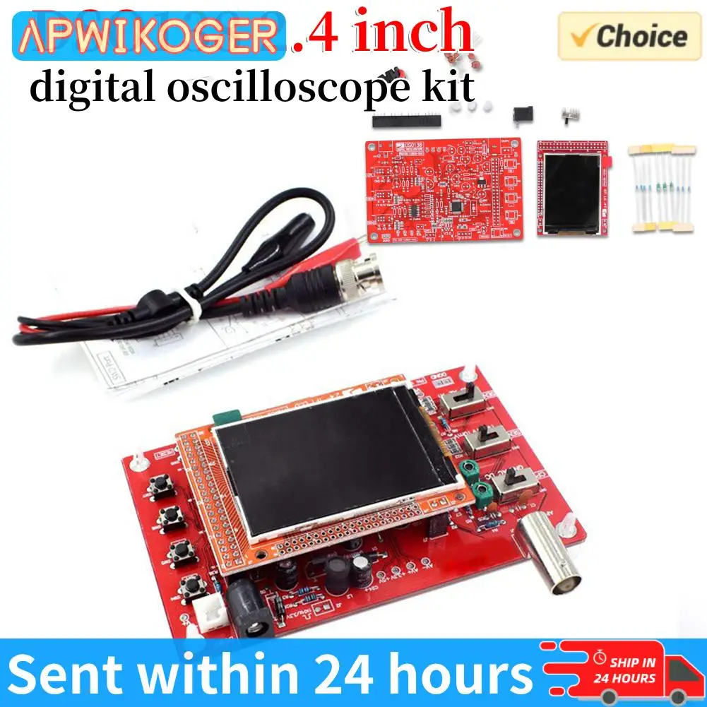 

Полностью собранный/сделай сам, 2,4-дюймовый TFT ЖК-дисплей, цифровой набор SMD, измерительные инструменты, осциллограф, тестер STM32, акриловый чехол для DSO138