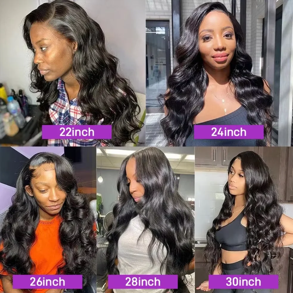 16A Body Wave Raw Human Hair Bundles 30 Inch 100% Unprocessed Brazilian Human Hair 1/3/4 Pcs Weave Wavy Virgin Hair Extensions