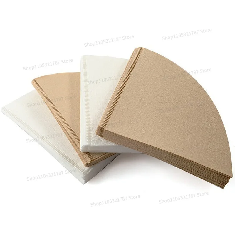 For Coffee Filter Paper Pulp Paper V60 Conical Hand Flushing Drip Filter Cup Origami Coffee Machine Lu Paper