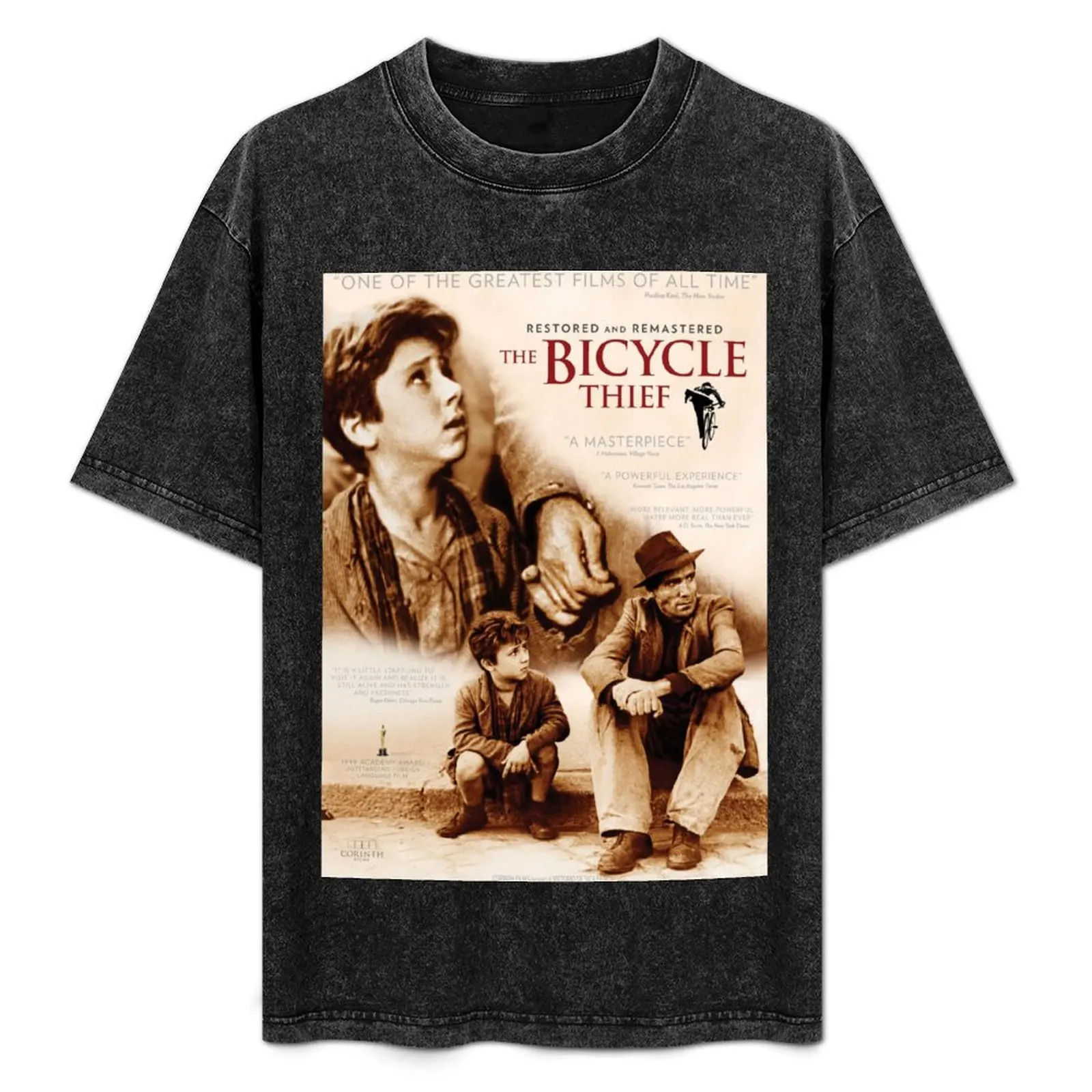 

Vittorio De Sica Bicycle Thieves T-Shirt Big Size Short Sleeve Tee for Men