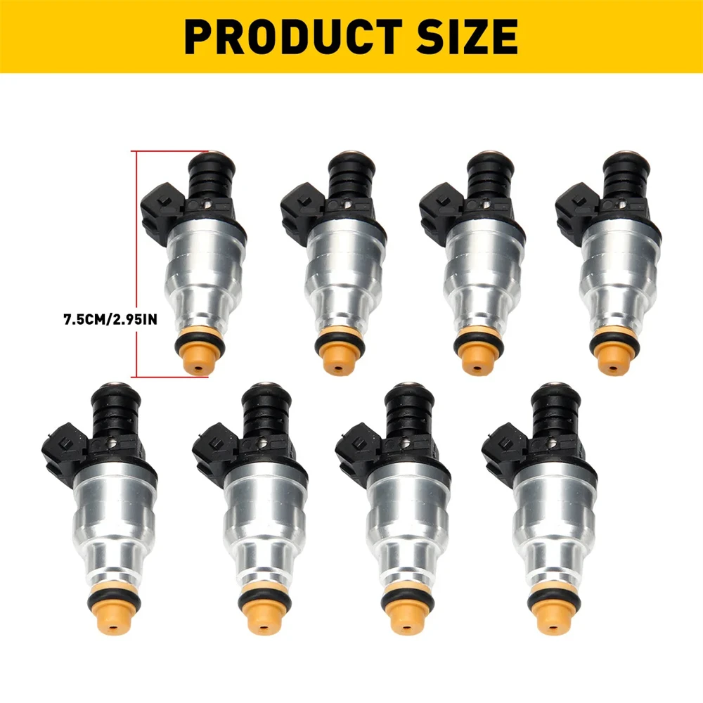 

8PCS 42LB Fuel Injectors EV1 For Chevy GM LS1 LS6 LT1 For Ford Mustang DOHC SOHC