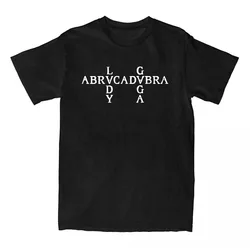Abracadabra Lady Gaga Mayhem Album Tshirts Short Sleeve Round Neck Women T-shirt Cotton Tees Camisetas Casual Hip Hop Streetwear