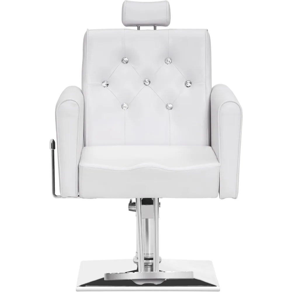 

Classic Barber Chair with 330 lb Hydraulic Pump for General Use for Hairstylist Salon & Spa Equipment, 30.7"D x 25.2"W x 37.8"H