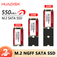 HUADISK M.2 SATA 3 SSD 128GB 256GB 512GB 1TB M2 NGFF 2260 Internal Hard Disk for Laptop PC