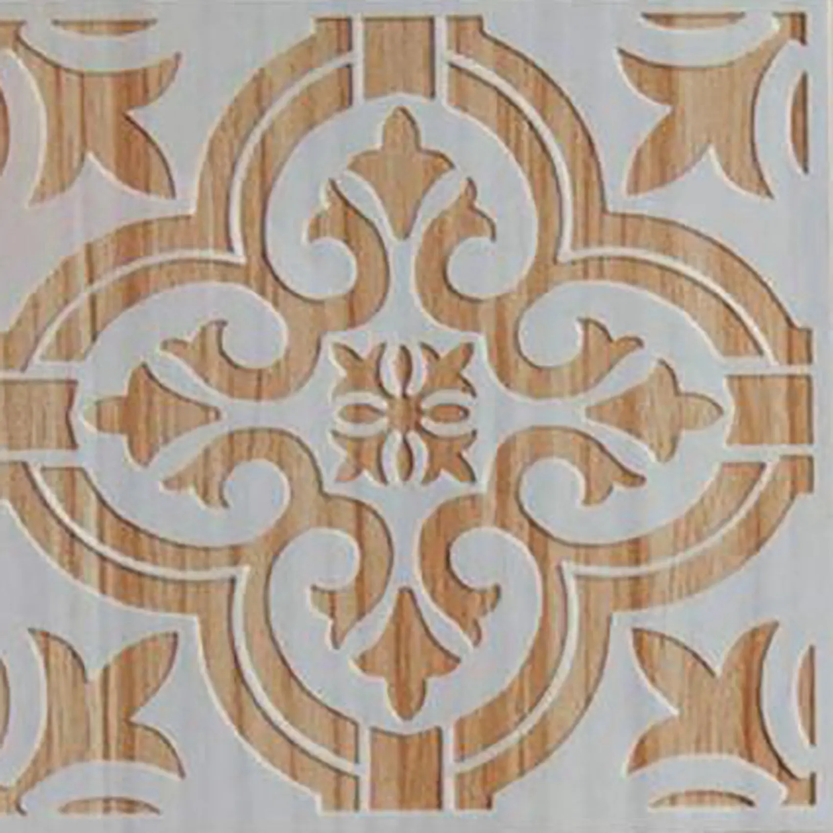 AT63-12 Pcs DIY Painting 30X30cm Vintage Flower Pattern Stencils Template For Tile Wall Floor Furniture Painting Decorative