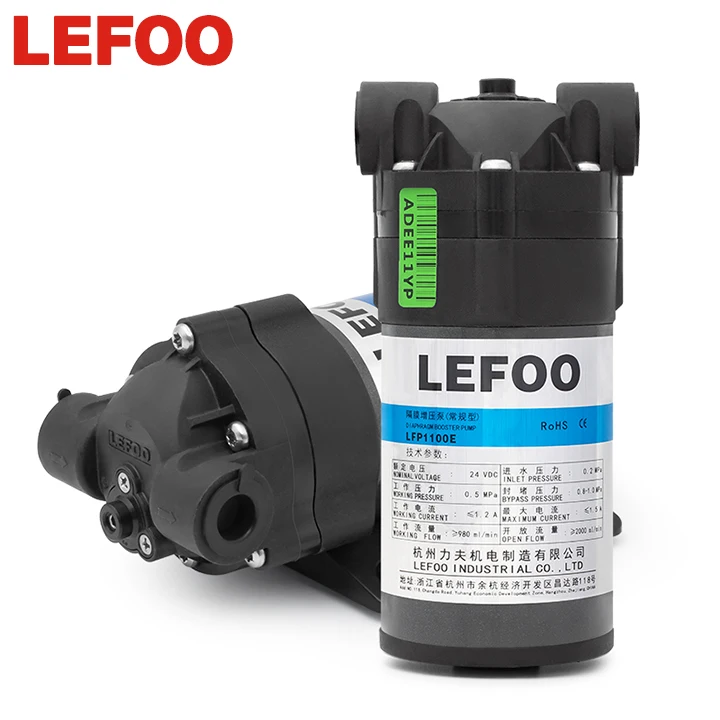 24v 100PSI Food Grade Commercial Water Booster Diaphragm Pump 980ml/ml for Water Dispenser Ro Pump