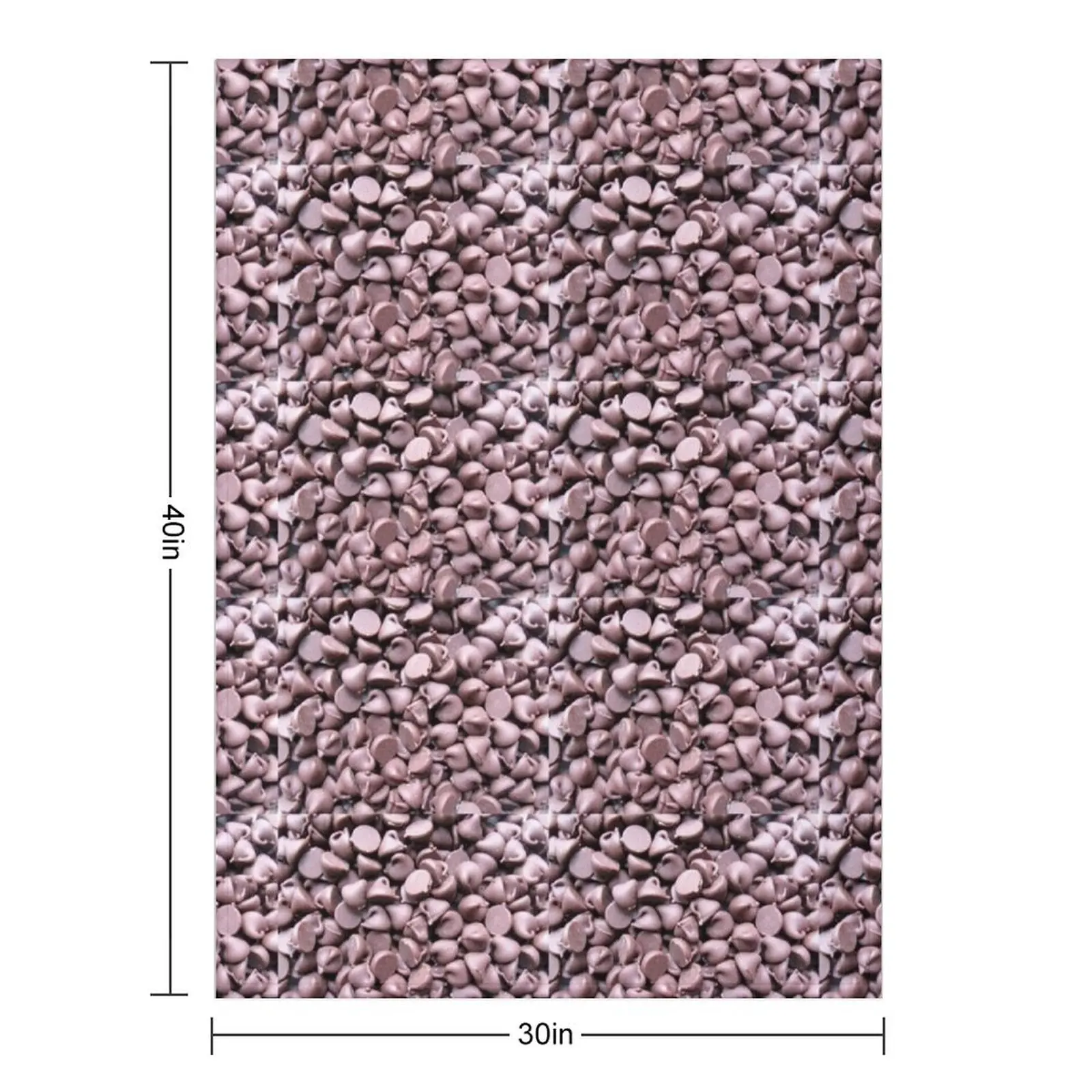 Real Chocolate Chips Throw Blanket Baby Decorative Sofas Furry Luxury Thicken Blankets