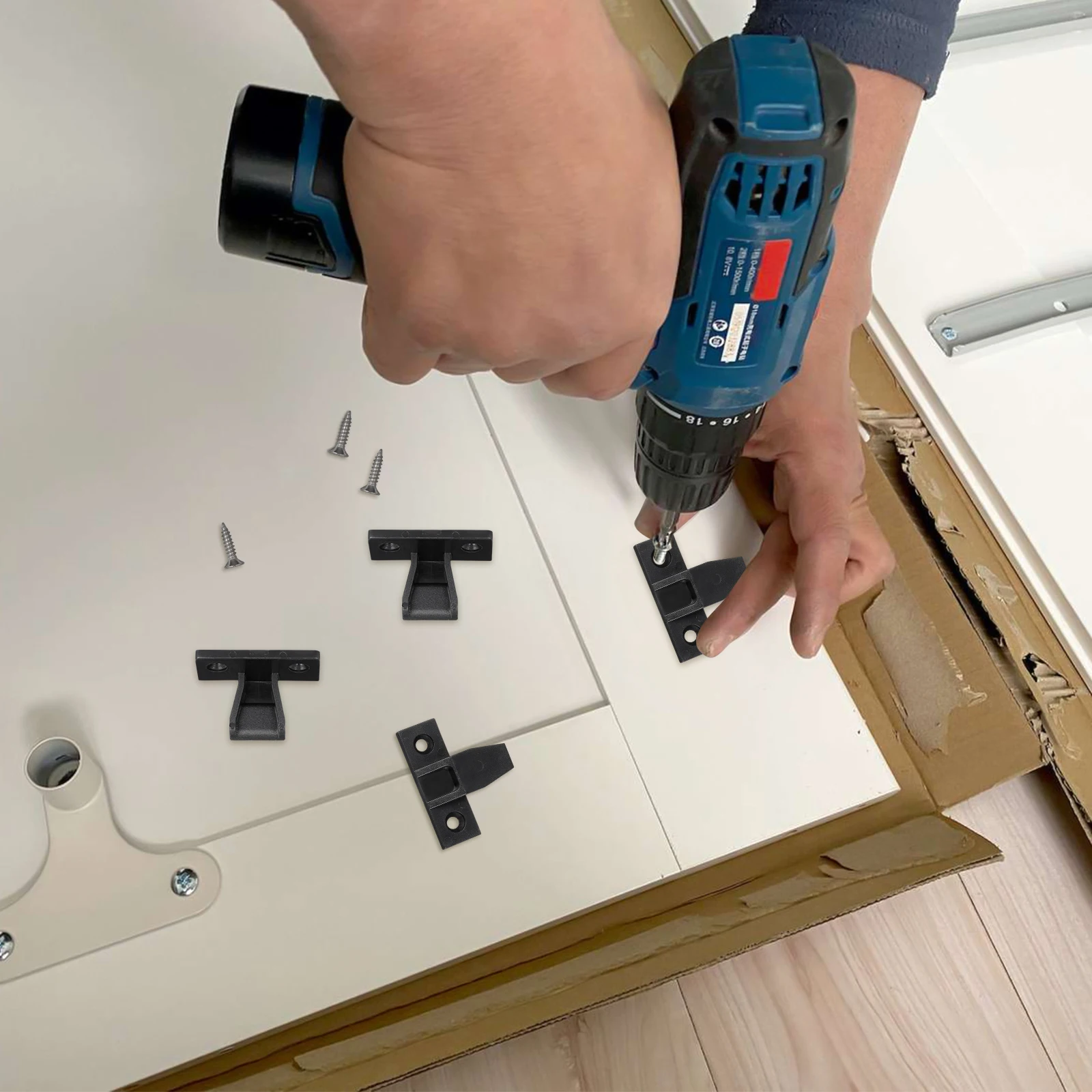 

10pcs Connector Furniture Panel Joint Bracket Push Cable Mounting Hardware Partition Walls Cabinet Panels Wardrobe