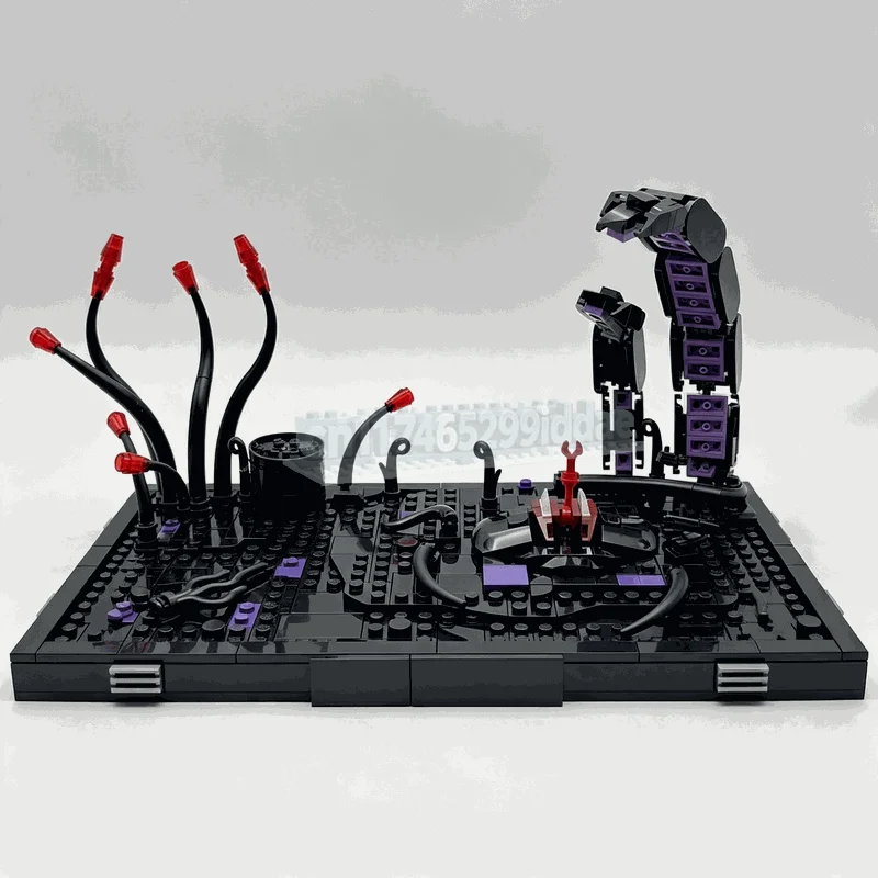 514PCS Alien Planet Sci-Fi Combat Diorama MOC Model DIY Assembled Building Bricks Interstellar War Battle Scene Toy Popular Gift