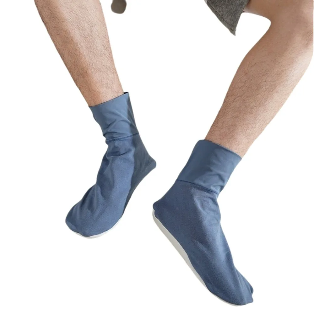 Loose Air Conditioning Sleep Socks Keeping Warm Anti Cold Men Floor Socks Mugwort Bottom Moisture Proof Middle Tube Socks