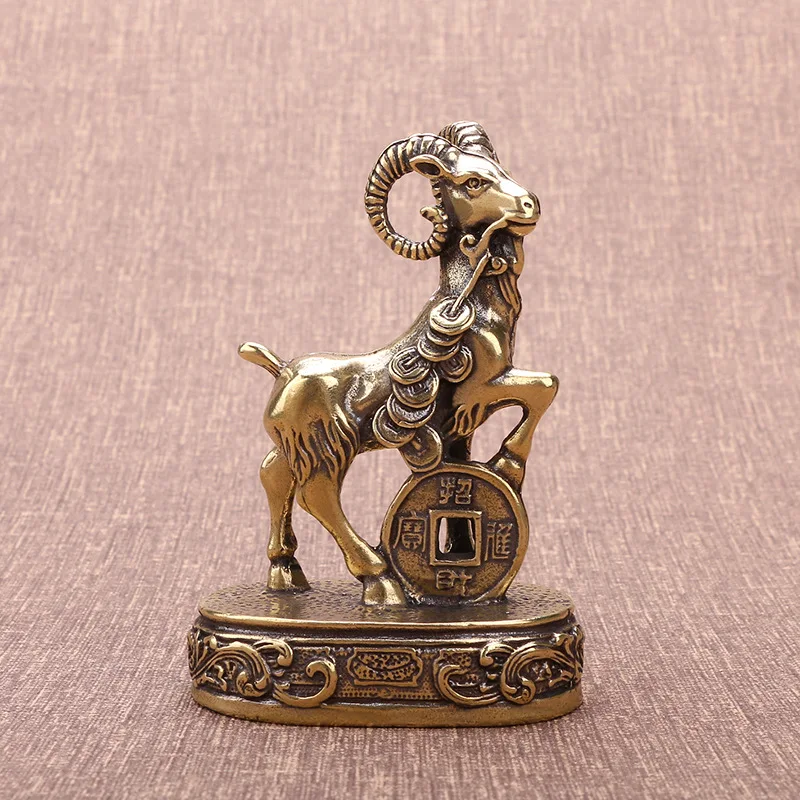 

Бронзовый орнамент, деньги, счастливый шарм, зодиак, овца, украшение для дома, гостиной, богатства, ремесло, подарок