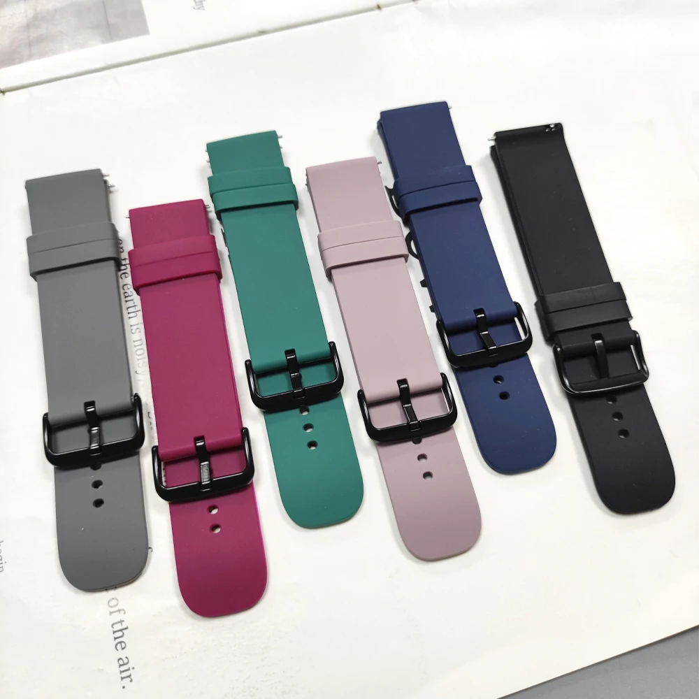 シリコーン時計ストラップ 22 ミリメートルスント垂直 2/ - Running Watch のレビューと価格
