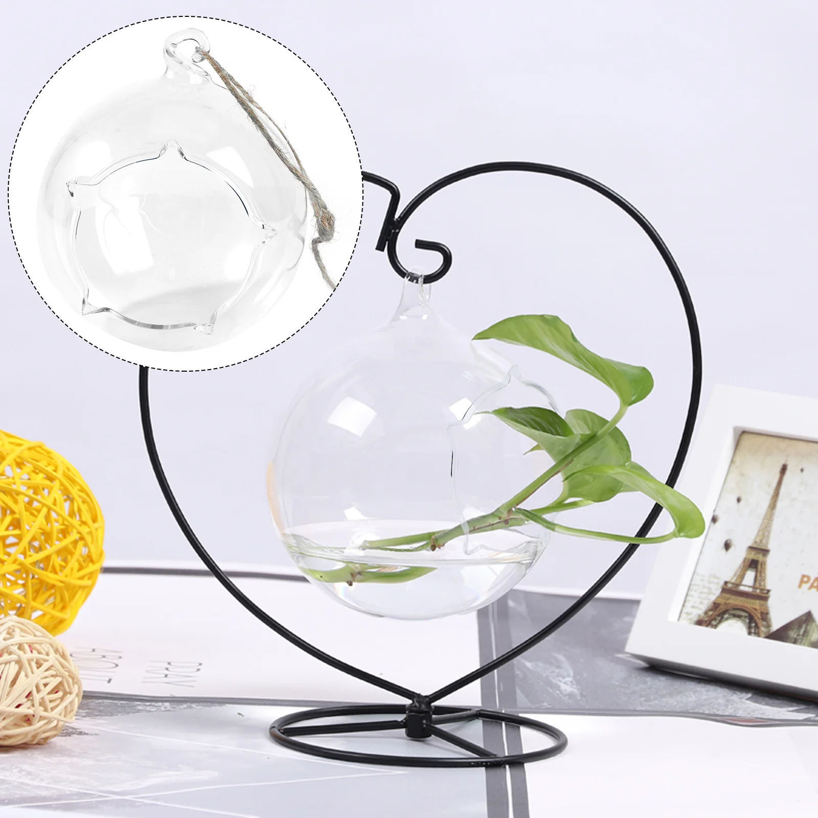 

1Pcs Creative Micro Landscape Bottle 10cm Diameter Premium Glass Material Smooth Texture Easy to Place Small Ornaments
