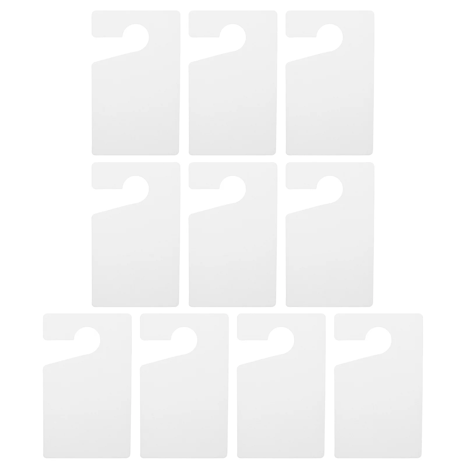 

10pcs Permit Hang Tag Blank Waterproof Parking Tags For Rear View Mirror High Visibility Temporary Parking Card Multi-Use