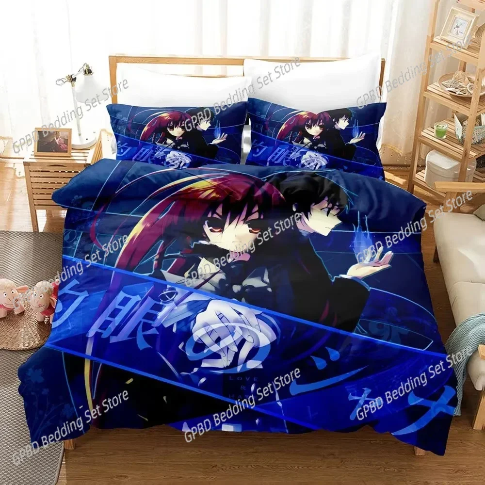 Shakugan No Shana Comfortable Duvet Quilt Cover Pillowcase Bedding Set Children Bedroom Decoration Home Textile