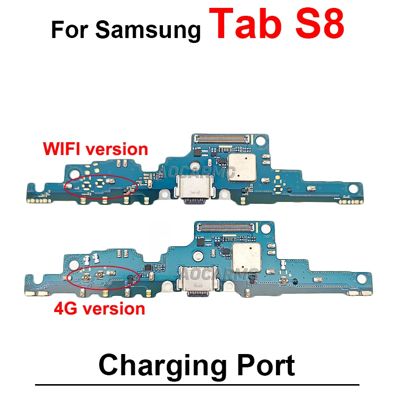 USB Charging Port Charger Dock Flex Cable Repair Parts For Samsung Galaxy Tab S8 SM-X700 X706 X706B X706N 4G WIFI Version