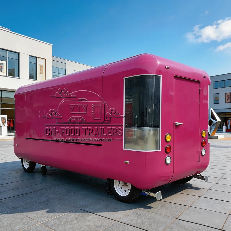 

Прицеп-фудтрак CN: полностью оборудованная мобильная кухня для пиццы, хот-догов, барбекю, картофеля фри, мороженого, кофе