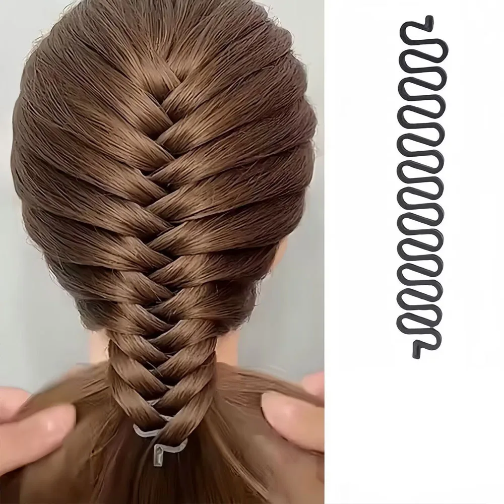 Ferramentas de trança de cabelo feminino ferramenta de trança de cabelo onda francesa trança de cabelo rolo torção ferramenta de estilo acessórios diy
