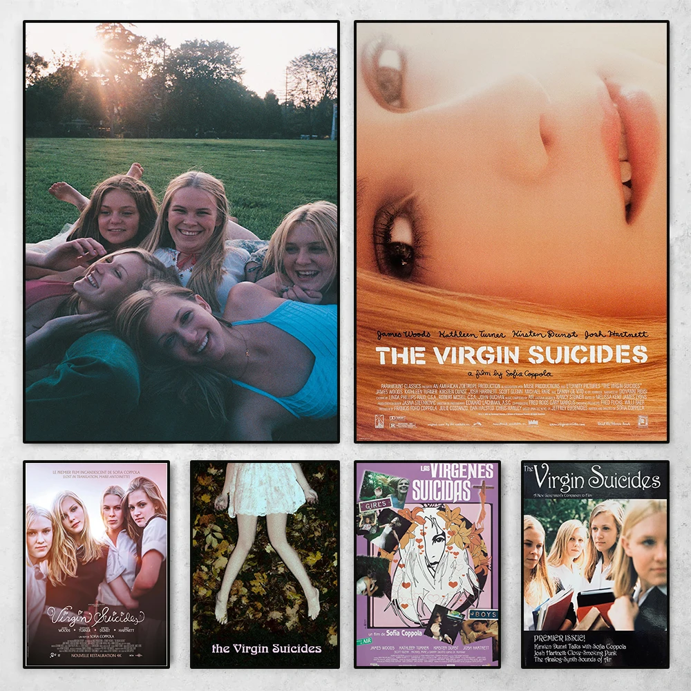 Póster de película clásica The Virgin Suicides, película de amor suspendido, pintura en lienzo, imagen artística de pared impresa para decoración del hogar y la sala de estar