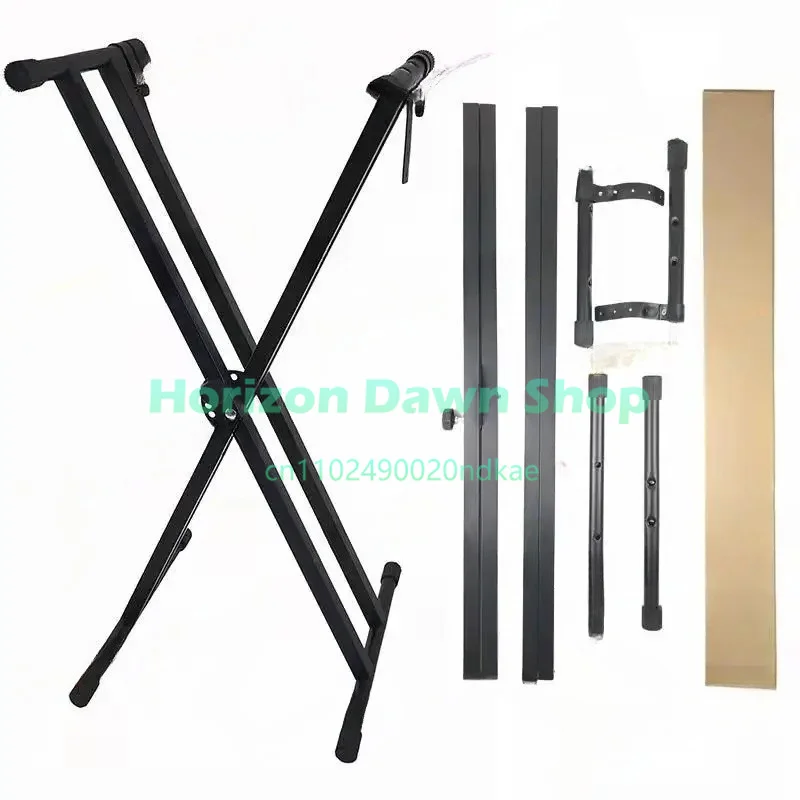 Electronic Piano X Stand Adjustable Keyboard Universal 61 76/88 Keys Portable Folding