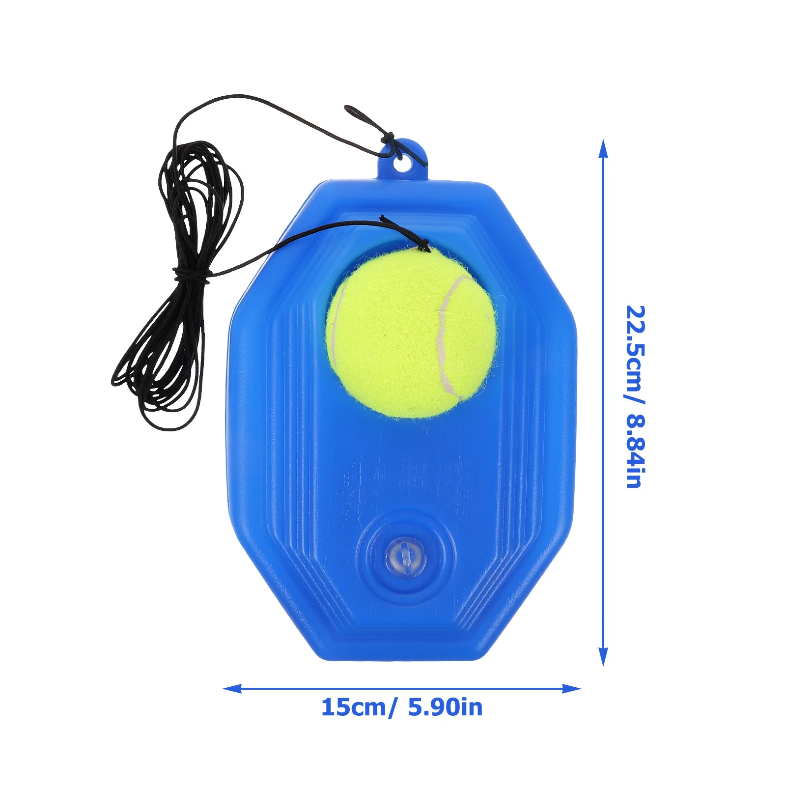 مجموعة واحدة من أدوات تدريب التنس المطاطية الاحترافية، قاعدة تدريب ذاتية، دعامة رياضية داخلية وخارجية لتعزيز العين المنعكس