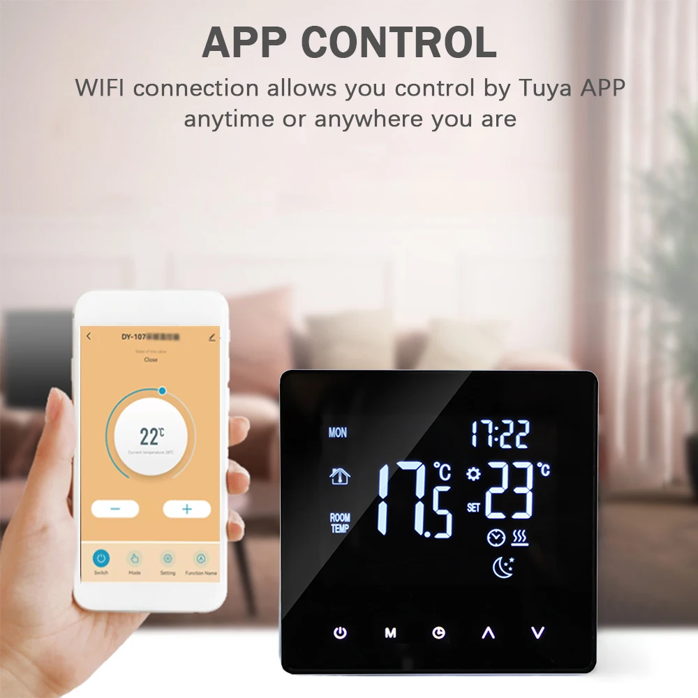 WiFi Smart Thermostat Temperatur regler LCD-Display Touchscreen Woche programmier bare App Steuerung Wasser/elektrische Heizung