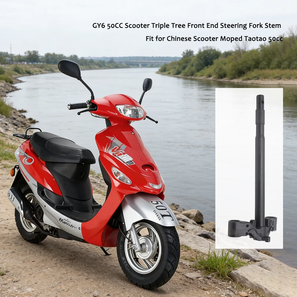 Horquilla de dirección delantera triple para scooter GY6 50CC, compatible con scooter chino Taotao 50cc