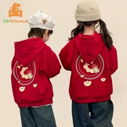 1-12 Year Girl Boy Brother Sister Sweatshirt S-3XL Mom Dad Family Matching Outfits 2025 Chinese New Year of the Snake Hoodies