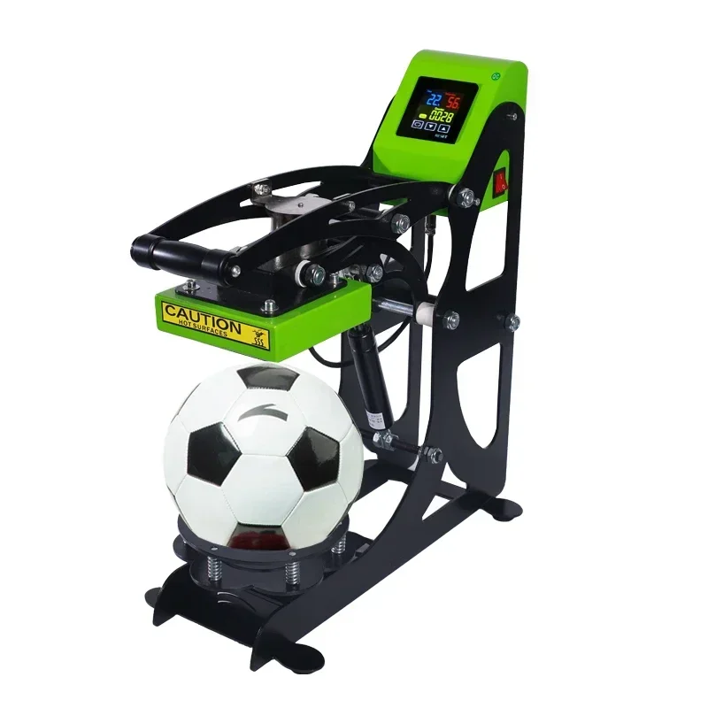 Customised products Sports Ball Heat Press Machine Auto Open Transfer For Football Basketball Volleyball Logo Printing Machine