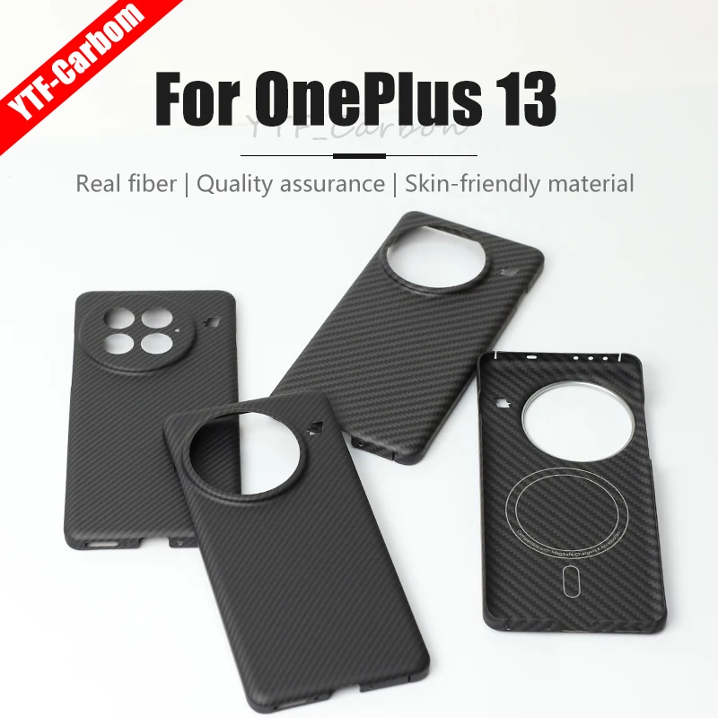 YTF-Carbon Carbon Fiber Case for OnePlus 13 Anti-Fall Aramid Fiber Case Design Cover