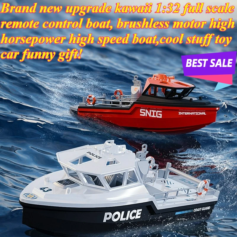 

Cool Stuff Toy Car Funny Gift-1:32 Full Scale Brushless Rc Boats,Remote Control Car Model,High-speed Rc Speed Boat,Toys for Kids