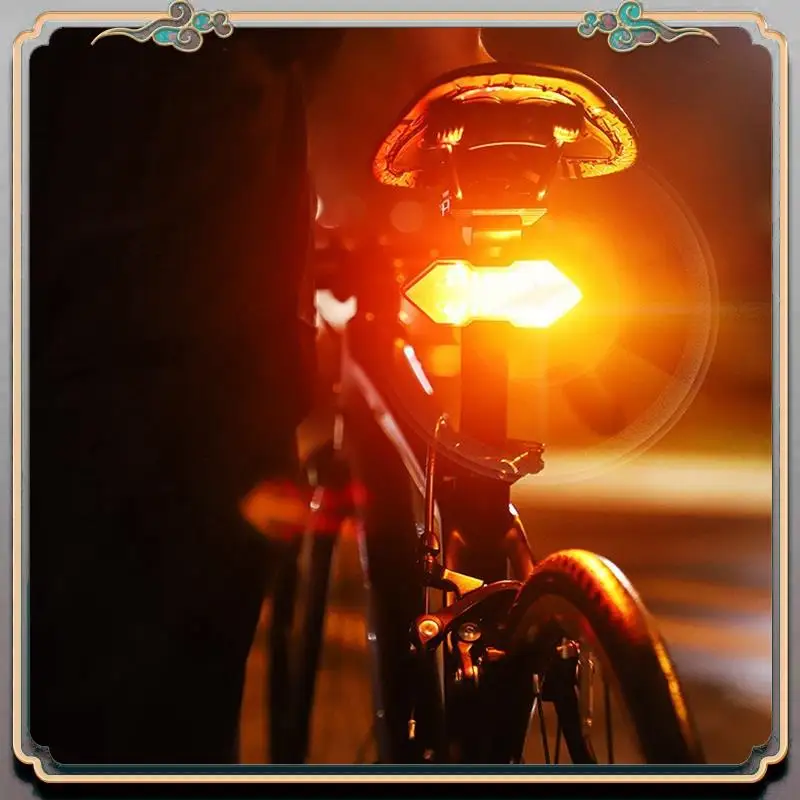 

A73Q-Rear Lamp Smart Bike Wireless Remote Turn Signal Lights Bicycle LED Taillight Easily Installation Personal Bicycle Parts