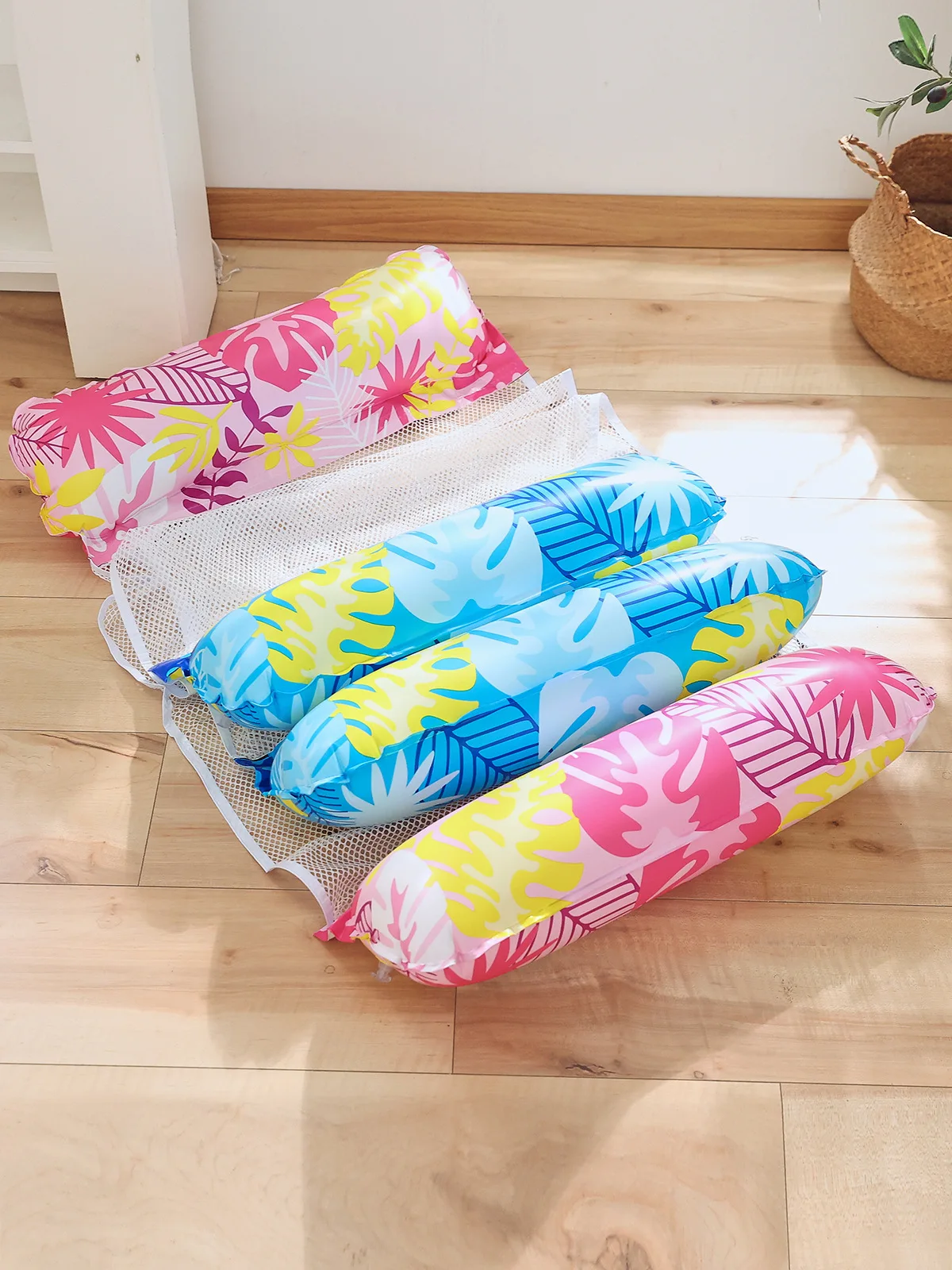 PVC Foldable Water Hammock Summer Inflatable Floating Striped For Adult Swimming Mattress Sea Swim Ring Party Sunbathing Mattres