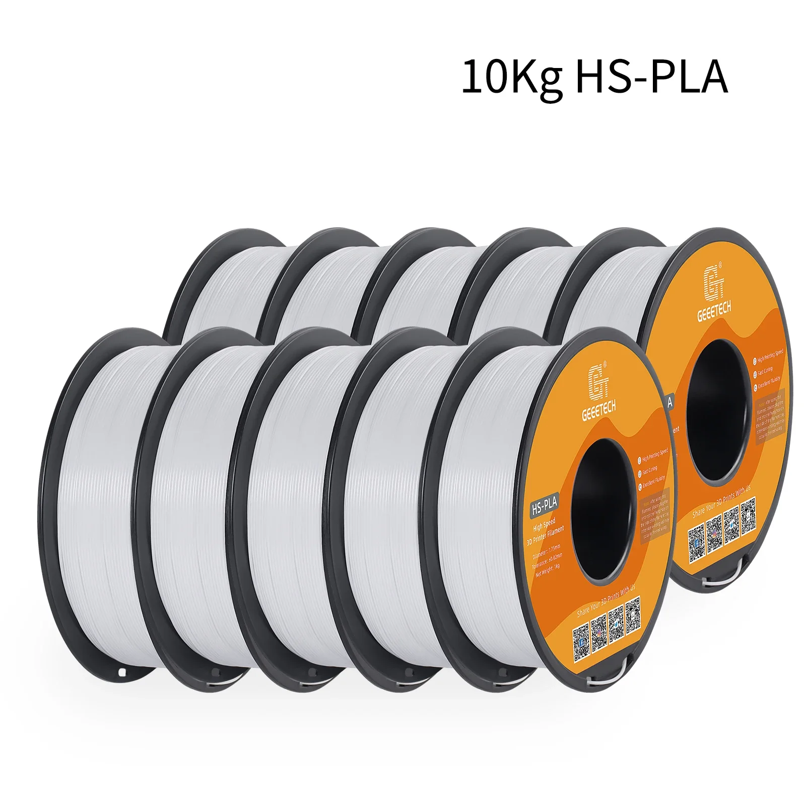 Geeetech 10Kg Hoge Snelheid Pla 3d Priner Gloeidraad 1Kg 1.75Mm, Snellere Uitharding & Afdruksnelheid, Hogere Afdrukkwaliteit