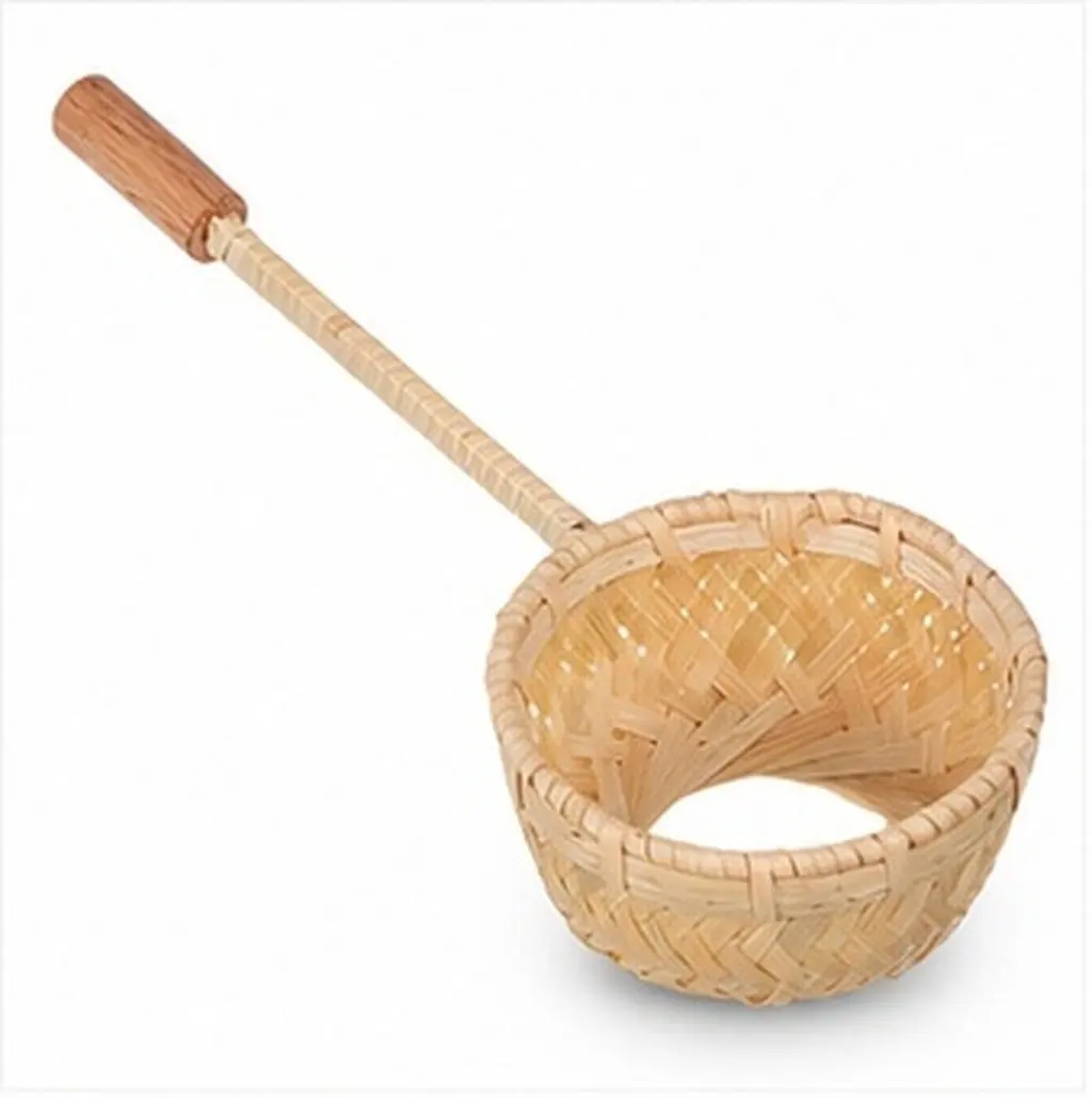 Bamboo Loose Leaf Tea Strainer Handcrafted Woven Filter Infuser Tea Tool Suitable for Home Teahouse and Brewing