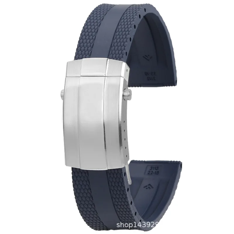 Silikonowa opaska na nadgarstek do zegarka Breitling z gumowym paskiem Nowa składana bransoletka do zegarka Super Ocean Avengers 22 mm