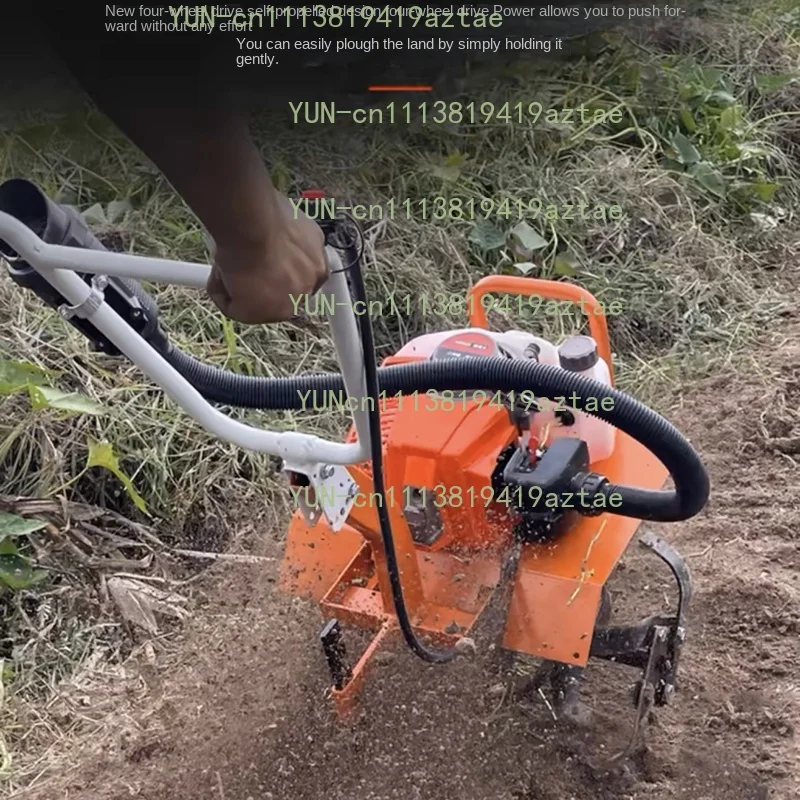 High power cultivator Micro-tillator Small Agricultural Rotary Tiller Home Hoe Weeding, Loosen Soil, Open Ditch, Plow