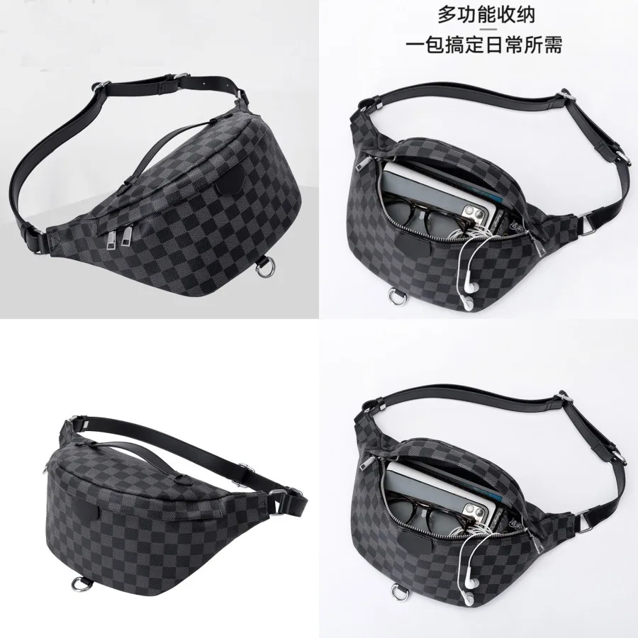 

【New style】European and American new multi-functional printed chest bag dumpling bag fashionable cashier storage pocket outdoor
