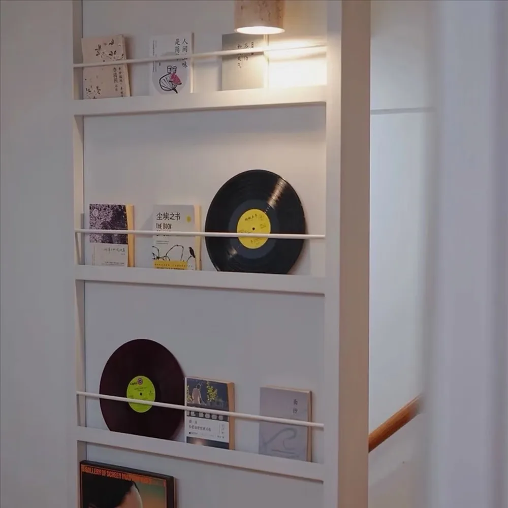 Creative Ghost Bookshelf Nordic Solid Wood Custom Invisible Sliding Door for Bathroom Kitchen Study Bedroom Modern Wall Storage